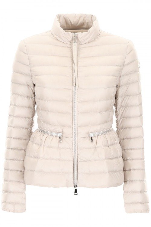 Women Moncler Quilted Jackets Grey
