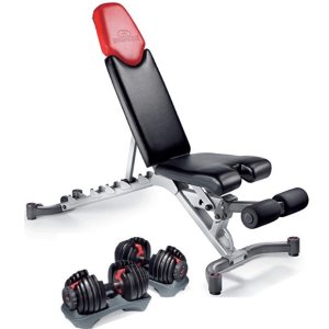 Bowflex SelectTech 552 哑铃套装 + 可调节健身椅