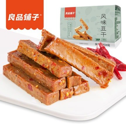 【海外用户专享链接】良品铺子 风味豆干238gx1袋辣味零食豆腐干