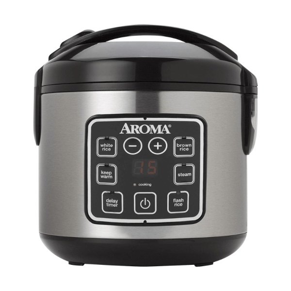 8-Cup Digital Rice Cooker and Food Steamer ARC-914SBD