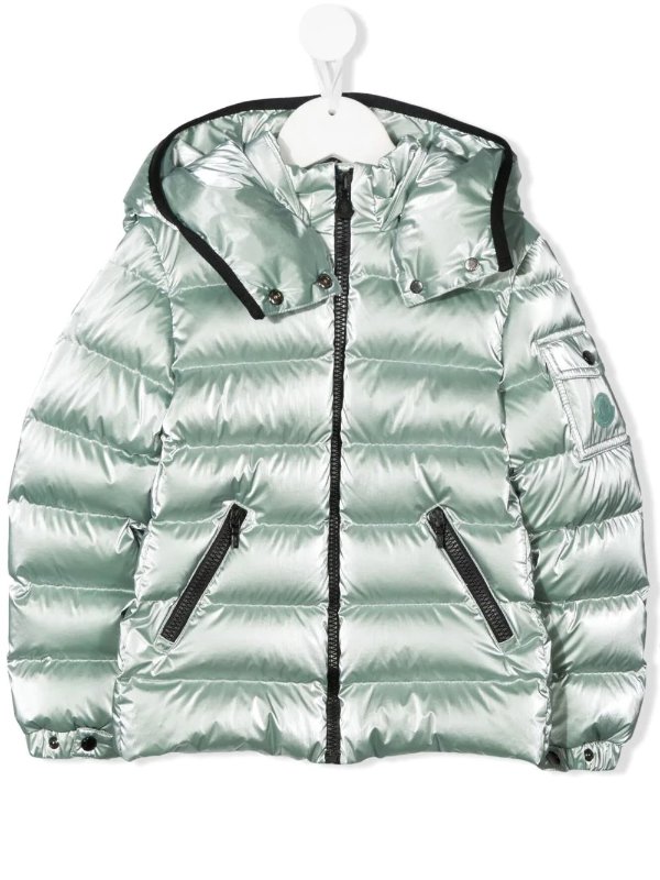 metallic down-padded jacket