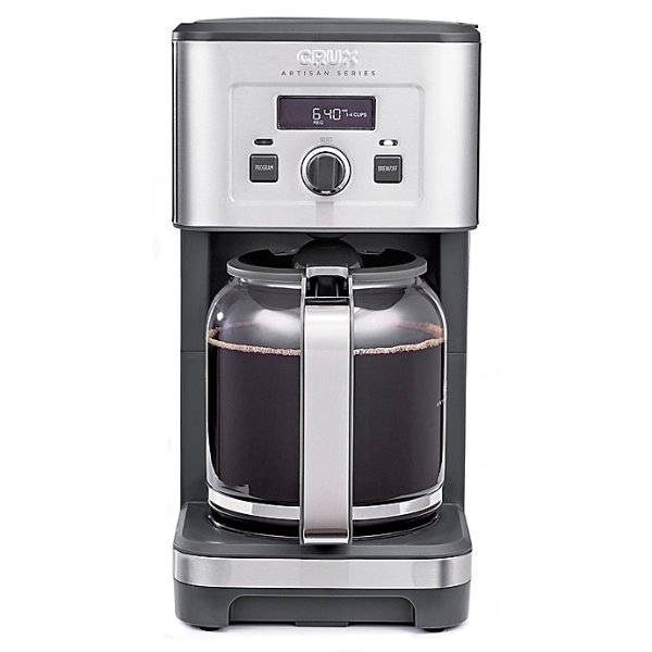 CRUX® Artisan Series 14-Cup Programmable Coffee Maker in Stainless Steel | Bed Bath & Beyond