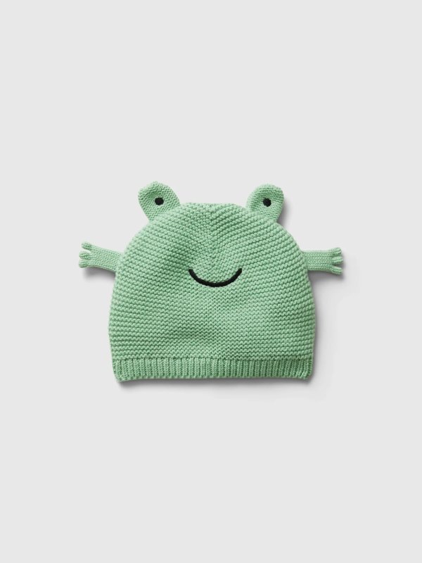 小青蛙婴儿编织帽
