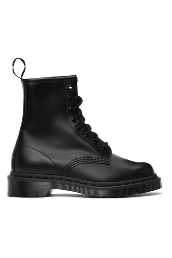 Black Mono 1460 Boots