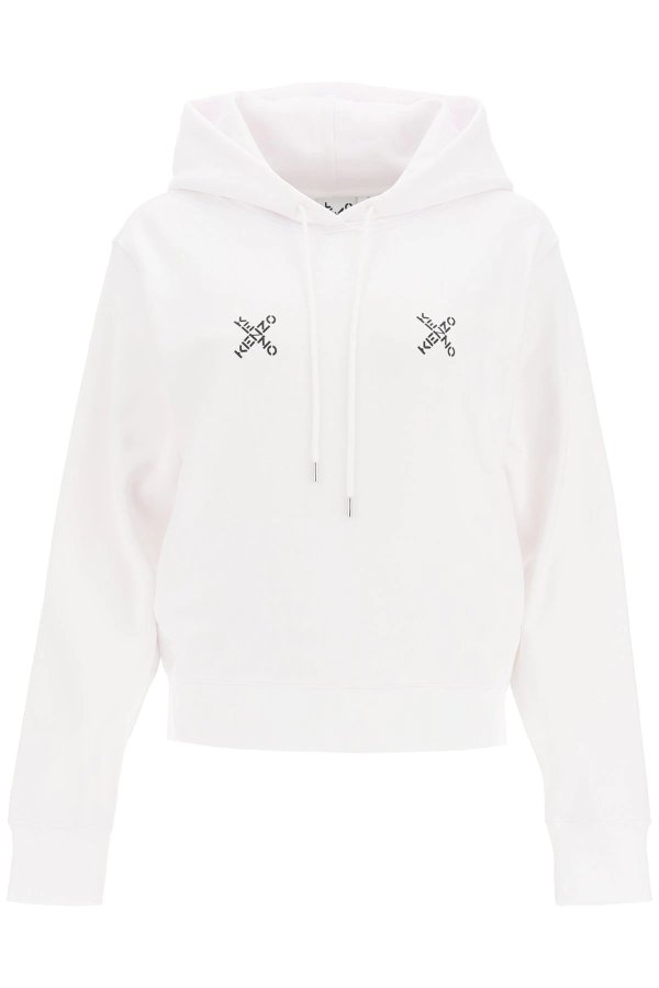hooded sweatshirt withsport big x print