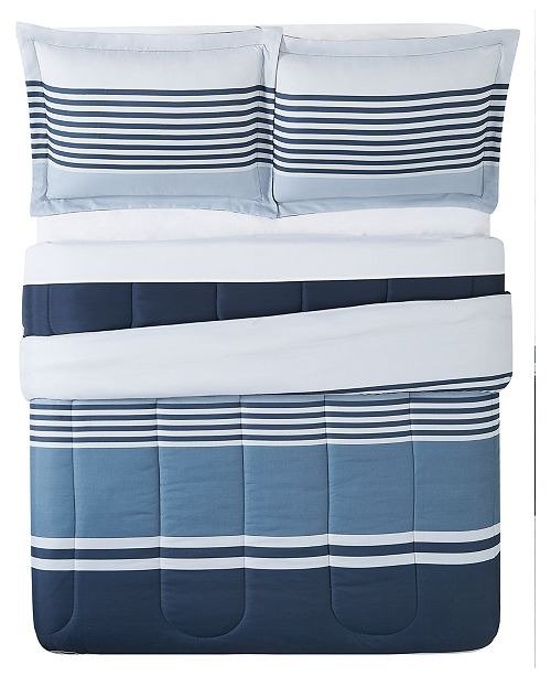Cole Stripe 2-Pc. Twin Comforter Mini Set, Created for Macy's