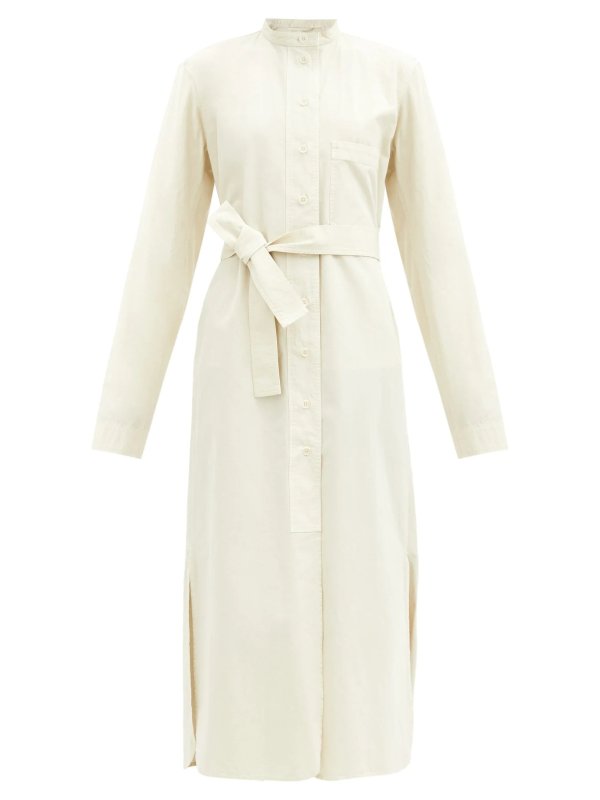 Belted cotton-poplin shirt dress | Lemaire | MATCHESFASHION US