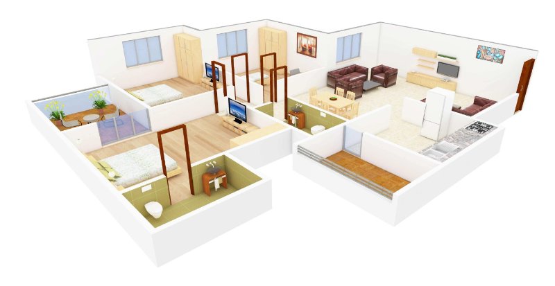 房屋风水图解:房屋户型
