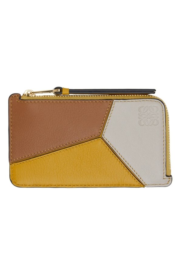 Yellow Puzzle Coin Card Holder
