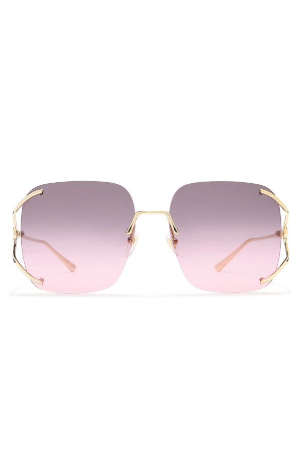 60mm Gradient Butterfly Sunglasses