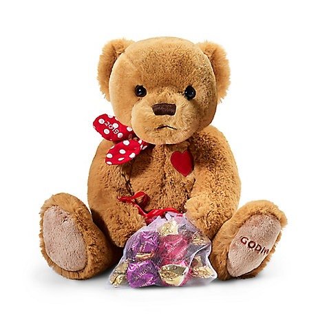 Valentine's Day 2019 Limited Edition Plush Teddy Bear with G Cube Truffles | GODIVA