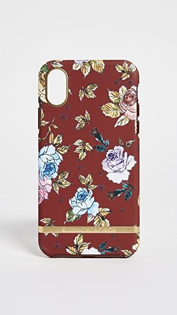 Richmond & Finch 红色花卉印花 iPhone X 手机壳