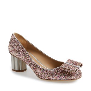 Salvatore Ferragamo Capua 蝴蝶结中跟鞋