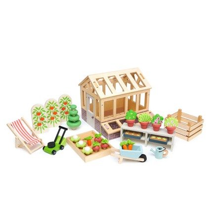 Greenhouse and Garden Wooden Toy Set