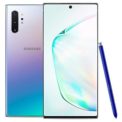 Samsung Galaxy Note 10+ Plus Factory Unlocked Cell Phone with 256GB (U.S. Warranty), Aura Glow (Silver) Note10+