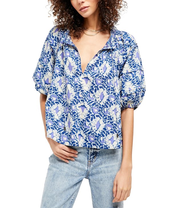 Willow Cotton Printed Top