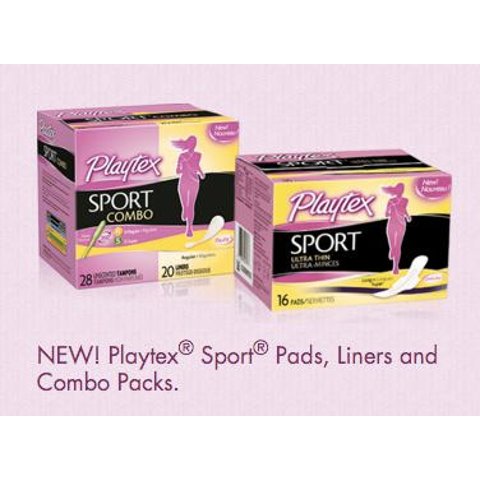免费赠品Playtex官网提供Playtex® 运动型女用卫生护垫及棉条样品
