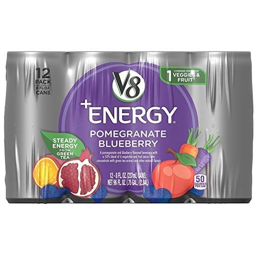 V8 +Energy 石榴蓝莓口味能量饮料 8oz 共12罐