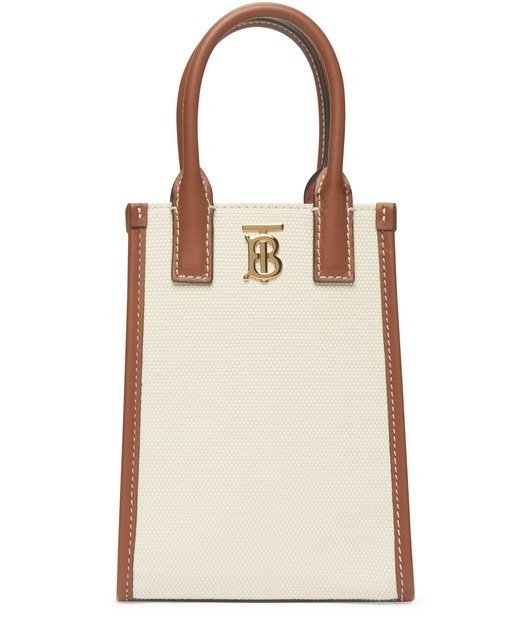 Micro Monogram motif canvas and leather tote