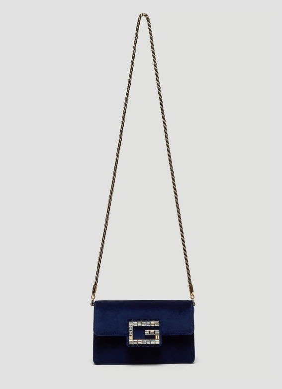 Square G Shoulder Bag in Blue
