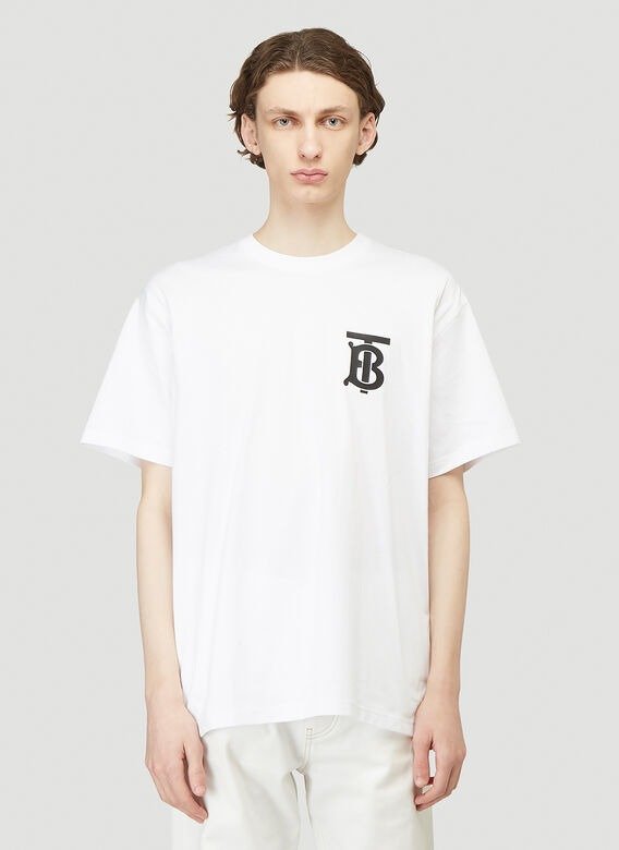 TB Monogram T-Shirt in White
