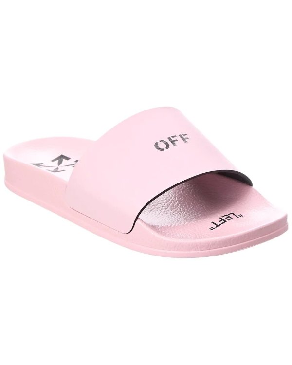 粉色Logo拖鞋
