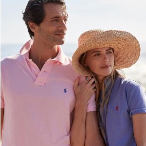 Polo Ralph Lauren 精选男、女装热卖 收经典Polo衫