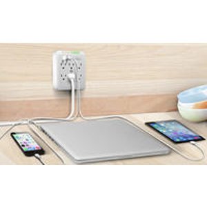 Aduro 3- or 6-Outlet Surge Protector and Dual-USB Multi-Charging Station 