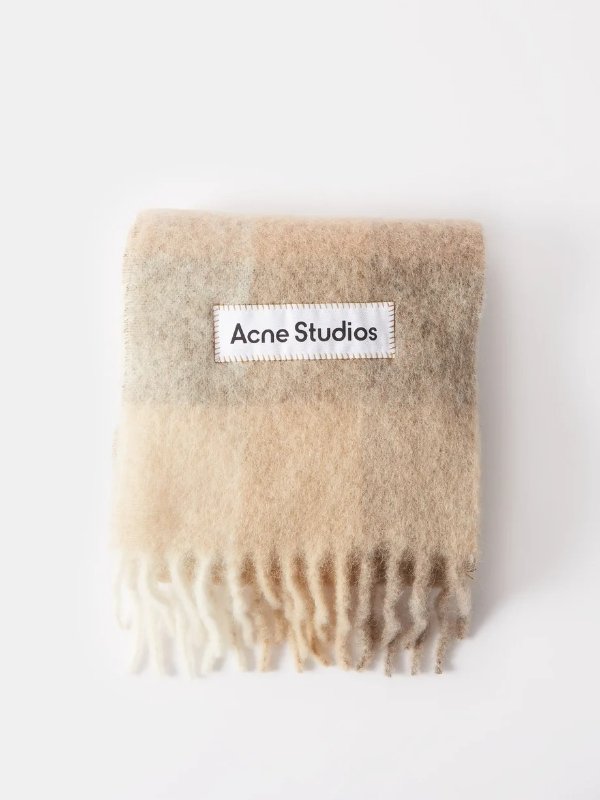 Vally checked wool scarf | Acne Studios