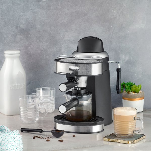 Pro Series 不锈钢浓缩咖啡机 带奶泡器