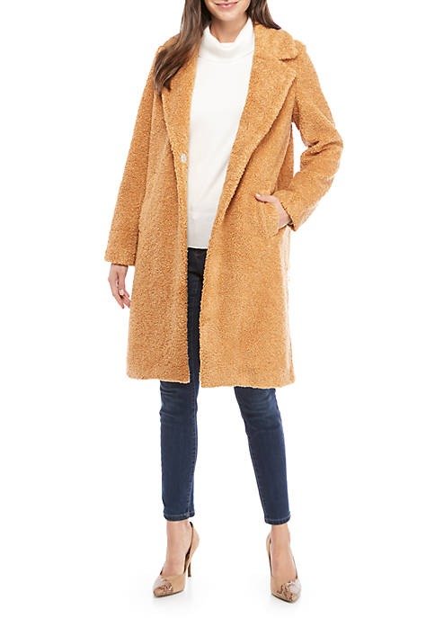 Women's Long Teddy Coat
