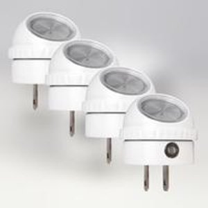Orksun Automatic Dusk-to-Dawn White LED Night Light w. Precision Sensor (Pack of 4)