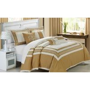 7-Piece Embroidered Comforter Sets