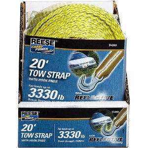 Reese Carry Power 20' Tow Strap with Hook