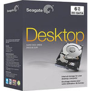 Seagate - 6TB Internal SATA Hard Drive for Desktops