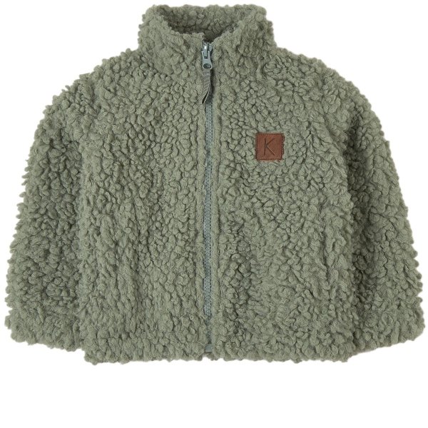 Leaf Green Turin Fleece Jacket | AlexandAlexa