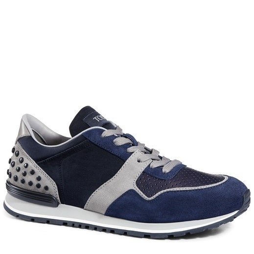 Men's Sneakers- Galaxy/Glace/Dark Denim Blue, Shoe Size: 12.5, US 13.5