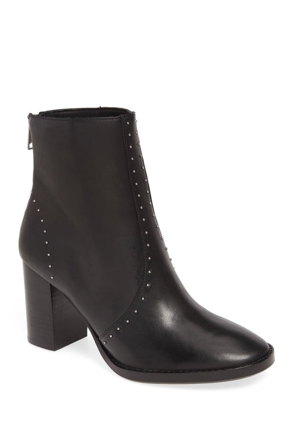 Mila Studded Leather Bootie