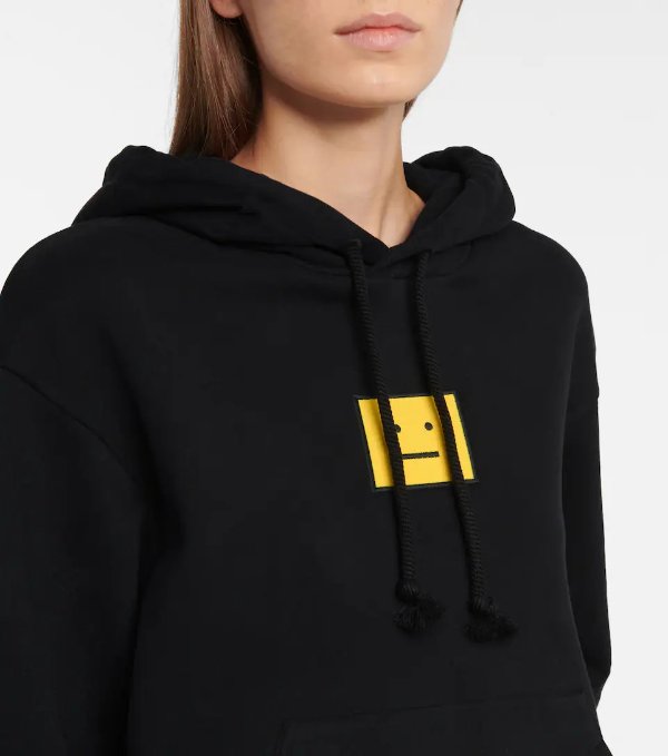 Face cotton hoodie