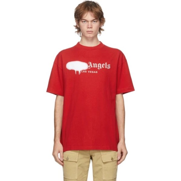 Red & White Las Vegas Logo Sprayed T-Shirt