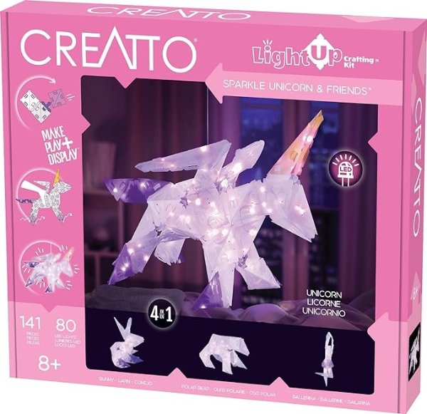Creatto: Sparkle Unicorn & Friends Light-Up Craft Puzzle from