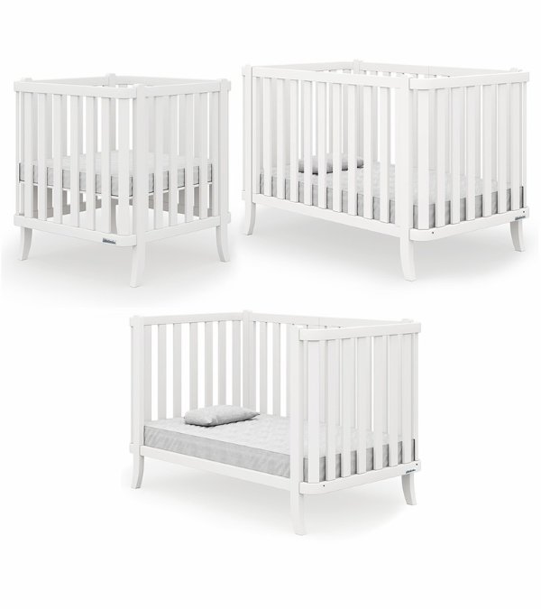 Manhattan Baby 3-in-1 Convertible Crib - White