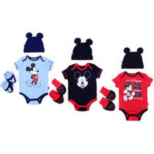 Character-Based Infant Cap, Bodysuit, and Booties