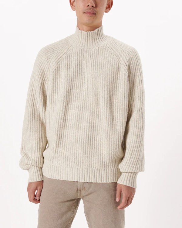 Men's Oversized SoftAF Mockneck Sweater | Men's Up to 50% Off Select Styles | Abercrombie.com