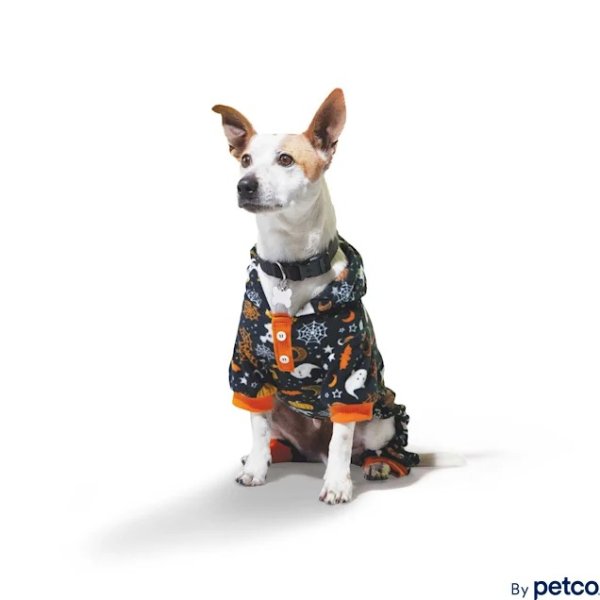 Dog & Cat Halloween Printed Pajama, XX-Small | Petco