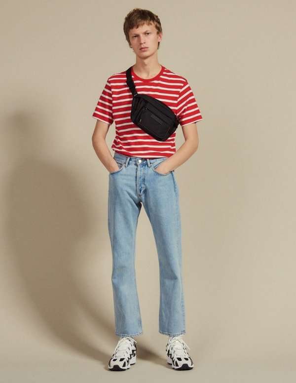 T-shirt with contrasting stripes