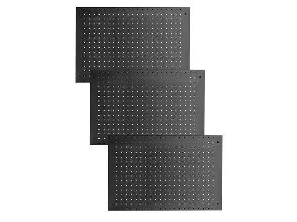 24"x16" Pegboard Wall Organizer Panels Easy to Install for Wall, Craft Room, Garage, Living Room, Workshop, Study Room, 3 PC, Black or Gray