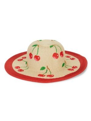 San Diego Hat Company Girl's Cherry-Print Sun Hat