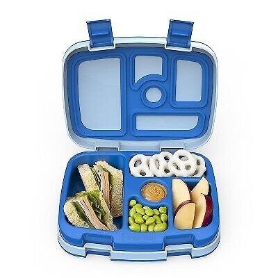 Kids' Brights Leak-Proof, 5 Bento-Style Kids' Lunch Box - Blue