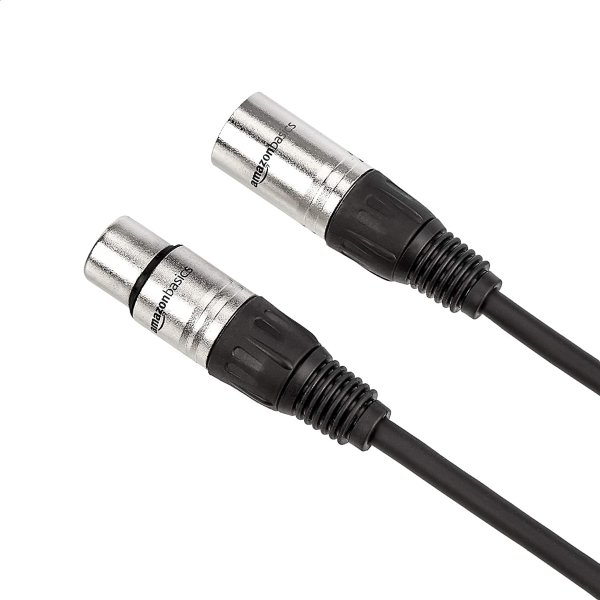 Amazon Basics Standard XLR Male to Female Balanced Microphone Cable